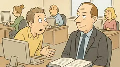 Witz: Ein Kollege trägt immer Jackett