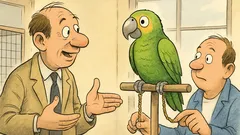 Witz: Im Zooladen preist ein Verkäufer seinen Papagei