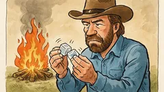 Witz: Chuck Norris reibt zwei Eiswürfel