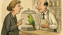 Witz: Eine Dame kauft einen Papagei…