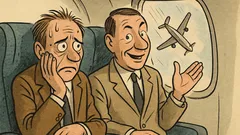 Witz: Ein Passagier zittert im Flugzeug…