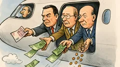 Witz: Schröder, Eichel und Clement überfliegen Deutschland