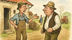 Witz: Der Knecht kündigt beim Bauern