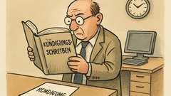 Witz: Chef bestellt fürs Kündigungsschreiben ein Lehrbuch