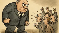 Witz: Sitzt eine Regierung zitternd vorm Volk...