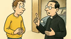 Witz: Marko beichtet dem Kaplan seinen Autounfall