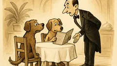 Witz: Zwei Hunde im Tierrestaurant bestellen…