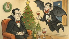 Witz: Graf Dracula auf langweiliger Weihnachtsfeier