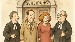 Witz: Ein Paar geht zur Scheidung...