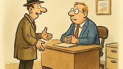 Witz: „Ich bin Ihr neuer Vertreter!“