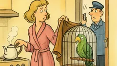 Witz: Die junge Schönheit steht morgens auf