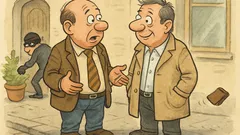 Witz: Herr Huber hätte fast Pech gehabt