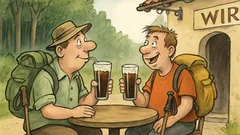 Witz: Markus und Uwe auf Wanderung