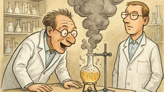 Witz: Im Chemielabor beugt sich der Professor…
