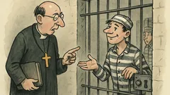 Witz: Gefängnisgeistlicher fragt Tim nach seinem Vater...