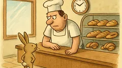 Witz: Häschen fragt: Haddu Uhren, Bäcker?