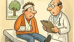 Witz: Patient fällt vom Baum – Arzt fragt…