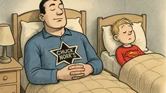 Witz: Kinder haben Superman-Schlafanzüge – und er?