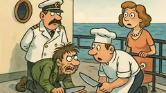 Witz: Kapitän: Wir hatten einen blinden Passagier