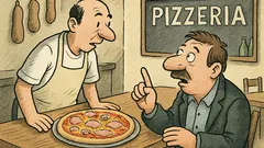 Witz: Kommt ein Gast in eine Pizzeria…