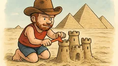 Witz: Chuck Norris baut Sandburgen