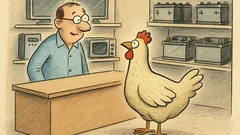 Witz: Kommt ein Huhn in den Elektroladen…