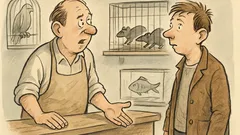 Witz: Kurtchen verlangt Ratten in der Tierhandlung