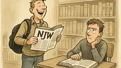 Witz: Ein Jurastudent prahlt in der Bibliothek