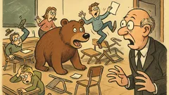 Witz: Professor: „Was ist hier los?“