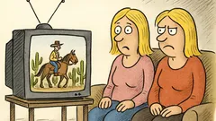 Witz: Sitzen zwei Blondinen vorm Fernseher…