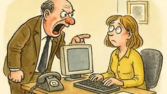 Witz: Schreit der Direktor seine Sekretärin an