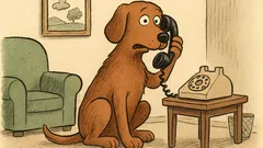 Witz: Bei Müllers geht der Hund ans Telefon