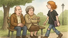 Witz: Zwei Erwachsene auf der Parkbank…