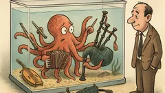 Witz: Ein Tintenfisch soll Dudelsack lernen…