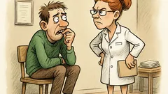 Witz: Ein Fingernagelkauer sitzt beim Arzt…