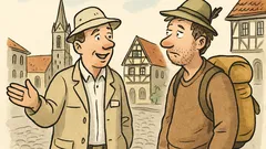 Witz: Ein Fremdenführer wird gefragt nach Berühmtheiten