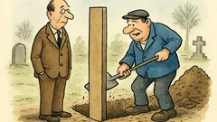 Witz: Warum werden Beamte senkrecht begraben?