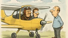 Witz: Papa und Sohn machen einen Rundflug