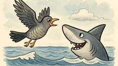 Witz: Fliegt ein Kuckuck übers Meer und