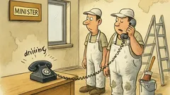 Witz: Das Büro des Ministers wird renoviert