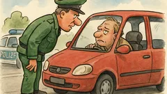 Witz: Ein Autofahrer wird von der Polizei angehalten