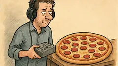 Witz: Unterschied zwischen Tontechniker und großer Pizza?