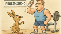 Witz: Häschen im Fitnessstudio – „Haddu Deo?“