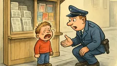 Witz: Vor dem Kiosk steht ein weinender Junge