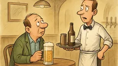 Witz: Ein Mann sitzt in seiner Stammkneipe