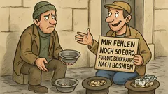 Witz: Mujo und Haso betteln in Slowenien