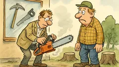 Witz: Ein Ostfriese will Bäume fällen – Werkzeug?