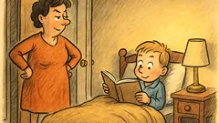 Witz: Mutti, darf ich lesen bis ich einschlafe?