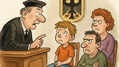 Witz: Beim Scheidungsprozess fragt der Richter den Sohn