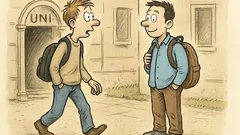 Scherz: Ein Student geht jeden Tag zur Uni